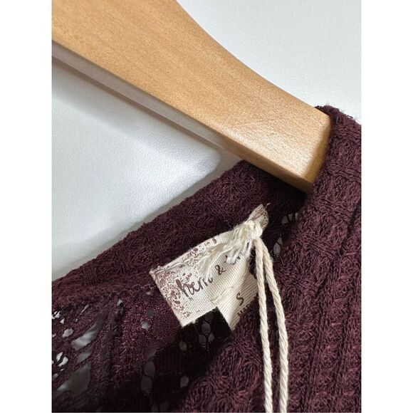 Hem & Thread Sweater Womens Lace Detailed Long Sleeve Size Small NWT - Picture 5 of 7